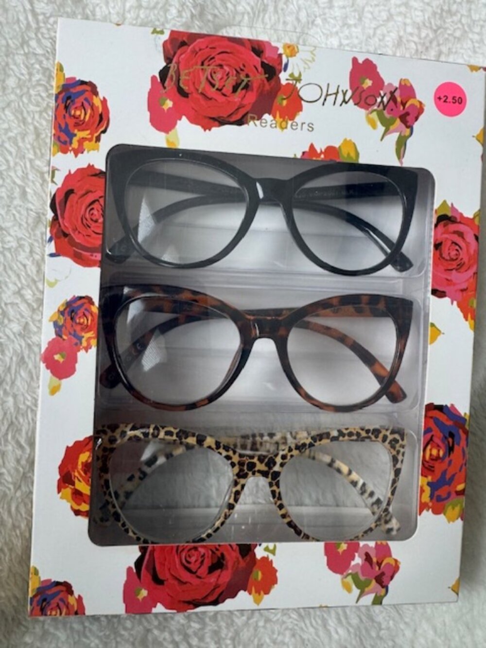 Betsey Johnson Cat-Eye Reading Glasses | 3pack